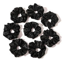 Load image into Gallery viewer, Scrunchies Hair Ties Satin Scrunchies Soft than Silk Scrunchies Elastics Bands Ponytail Holder Pack of Neutral Scrubchy Hair Accessories Women Girls (8pcs) - Ivyu Beauty