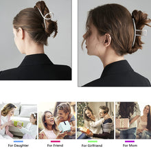 Load image into Gallery viewer, Hair Claw Clips for Women - Big Large Gold Metal Claw Hair Clips Accessories for Girls French Design Fashion Strong Hold Jumbo Jaw Banana Clamps for Thick Long Curly Half Bun Hair Adult Lady (4, Matel Sliver) - Ivyu Beauty