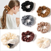 Load image into Gallery viewer, Ivyu 6pcs Pocket Scrunchies with Zipper Stash Scrunchy Hair Ties Satin Silk Scrunchies - Ivyu Beauty