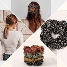 Load image into Gallery viewer, Scrunchies Hair Ties Flower Scrunchy for Women Girls Cute Hairties for Thick Curl Hair No Crease Hair Accessories Soft Ropes Ponytail Holder No Hurt Your Hair - Ivyu Beauty