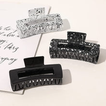 Load image into Gallery viewer, Hair Claw Clips for Women - Large Plastic Matte Jumbo Nonslip Claw Hair Clips Accessories for Girls Fashion Strong Hold French Rectangle Hair clips for Thick Long Curly Jaw Clips Black Series - Ivyu Beauty