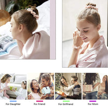 Load image into Gallery viewer, Ivyu Scrunchies Silk Satin Hair Ties Pink - Ivyu Beauty
