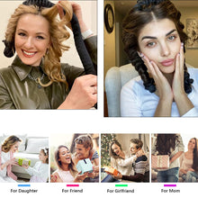 Load image into Gallery viewer, Heatless Hair Curler Curling Rod Headband Looenj Overnight for Long Hair Curls Waves Satin Jumbo Large Big No Heat Hair Roller for Women - Ivyu Beauty