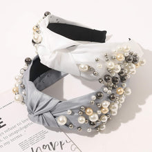 Load image into Gallery viewer, Ivyu Fashion Pearl Knotted Headbands for Women - Wide No Slip Diademas Para Mujer De Moda 2025 Head Bands Large Accessories Gift for Girl - Ivyu Beauty