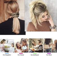 Load image into Gallery viewer, Ivyu Scrunchies Hair Ties for Girls (Brown Series) - Ivyu Beauty