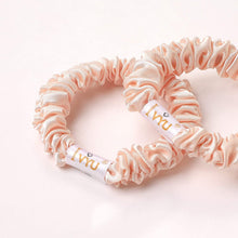 Load image into Gallery viewer, Ivyu Scrunchies Silk Satin Hair Ties Pink - Ivyu Beauty