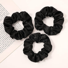 Load image into Gallery viewer, Scrunchies Hair Ties Satin Silk - Hair Bands Scrunchy for Thick Curl Hair No Crease Hair Accessories for Women Soft Hair Tie Ponytail Holder No Hurt Your Hair - Ivyu Beauty