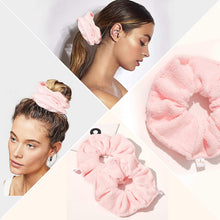 Load image into Gallery viewer, Ivyu Microfiber Hair Drying Scrunchies Towel Fiber - Buns Large Scrunchie for Curl Hair for Bed Shower Warp Wet Anti Frizz Hair Products Absorbent Fast Terry Cloth Scrunchy Gifts For Women Girls Pink - Ivyu Beauty