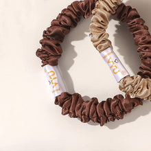 将图片加载到图库查看器,Scrunchies Silk Satin Hair Ties - Small Mini Thin Elestics Ponytail Holder Hair Bands Skinny Scrunchy For Thick Curl Hair No Crease Hair Ties Soft Accessories No Hurt Your Hair for Women and Girls - Ivyu Beauty