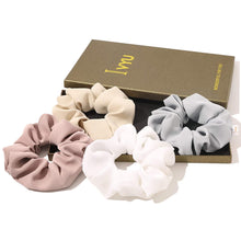 将图片加载到图库查看器,Ivyu Big Scrunchie for Girls White Pink Beige Gray - Ivyu Beauty