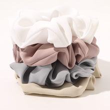将图片加载到图库查看器,Ivyu Big Scrunchie for Girls White Pink Beige Gray - Ivyu Beauty