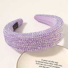 Load image into Gallery viewer, Ivyu Headbands for Women Girls Head Bands - Diademas Para Mujer De Moda Rhinestone Purple - Ivyu Beauty