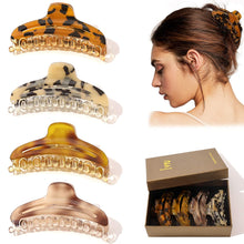Load image into Gallery viewer, Ivyu Hair Claw Clips For Women - Banana Jaw Tortoise Clips for Girls Leopard Cheetah Print - Ivyu Beauty