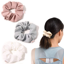 将图片加载到图库查看器,Ivyu Big Scrunchie for Girls White Pink Beige Gray - Ivyu Beauty