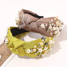 Load image into Gallery viewer, Fashion Pearl Knotted Headbands for Women - Wide No Slip Diademas Para Mujer De Moda 2025 Head Bands Large Accessories Gift for Girl - Ivyu Beauty