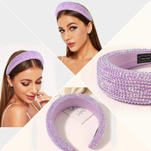 Load image into Gallery viewer, Ivyu Headbands for Women Girls Head Bands - Diademas Para Mujer De Moda Rhinestone Purple - Ivyu Beauty