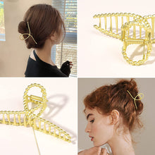 Load image into Gallery viewer, Ivyu Hair Claw Clips for Women - Nonslip Large Gold Metal Barrettes Matte Claw Hair Clips Accessories for Girls French Fashion Strong Hold Jumbo No Damage Hairclips for Thick Long Curly Hair Twist - Ivyu Beauty