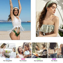 Load image into Gallery viewer, Ivyu Headbands Women Hair Head Bands - Rattan Summer Straw Head Bands for Girls Cute Wide Raffia Woven Hair Bands for Women’s Hair Rattan Hairbands Tan Beauty Product Beech Hair Accessories - Ivyu Beauty