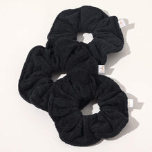 Load image into Gallery viewer, Ivyu Microfiber Hair Drying Scrunchies Towel Fiber - Buns Large Big Jumbo Black Scrunchie for Curl Hair for Shower Warp Wet Hair Anti Frizz Hair Products Absorbent Fast Sleep Scrunchy For Women Girls - Ivyu Beauty