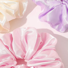 Load image into Gallery viewer, Scrunchies Hair Ties for Women - Big Silk Satin Scrunchie Exra Large Jumbo Gaint Oversized Cute Chiffon Scrunchy for Curl Thick Hair Ligas Para el Cabello De Mujer Hair Accessories Gift for Girls - Ivyu Beauty