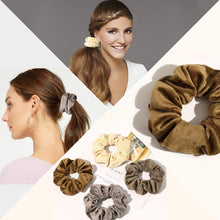 Load image into Gallery viewer, Ivyu Scrunchies Hair Ties for Girls (Brown Series) - Ivyu Beauty