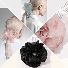 Load image into Gallery viewer, Scrunchies Hair Ties for Women Big Silk Satin Scrunchie Large Oversized Ligas Para el Cabello De Mujer Decorations Cute Jumbo Coth Ponytail Hair Scrunchy Giant Purple Hair Accessories Gift for Girls - Ivyu Beauty
