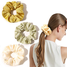 Load image into Gallery viewer, Ivyu Satin Scrunchie Big Hairties (Yellow Series) - Ivyu Beauty