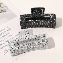 Load image into Gallery viewer, Hair Claw Clips for Women - Large Plastic Matte Jumbo Nonslip Claw Hair Clips Accessories for Girls Fashion Strong Hold French Rectangle Hair clips for Thick Long Curly Jaw Clips Black Series - Ivyu Beauty