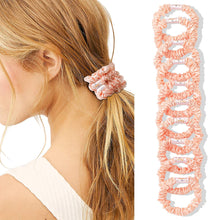 Load image into Gallery viewer, Scrunchies Silk Satin Hair Ties - Small Mini Thin Elestics Ponytail Holder Hair Bands Skinny Scrunchy For Thick Curl Hair No Crease Hair Ties Soft Accessories No Hurt Your Hair for Women and Girls - Ivyu Beauty