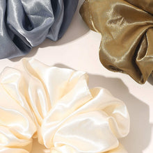 Load image into Gallery viewer, Scrunchies Hair Ties for Women Big Silk Satin Scrunchie Large Oversized Ligas Para el Cabello De Mujer Decorations Cute Jumbo Coth Ponytail Hair Scrunchy Giant Purple Hair Accessories Gift for Girls - Ivyu Beauty