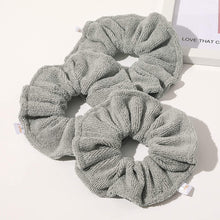 Load image into Gallery viewer, Ivyu Microfiber Hair Drying Scrunchies Towel Fiber Gray - Ivyu Beauty
