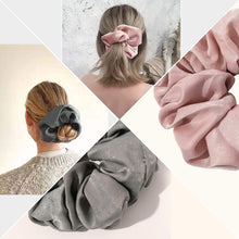 Load image into Gallery viewer, Scrunchies Hair Ties for Women - Big Silk Satin Scrunchie Exra Large Jumbo Gaint Oversized Cute Scrunchy for Curl Thick Hair Ligas Para el Cabello De Mujer Decorations Hair Accessories Gift for Girls - Ivyu Beauty
