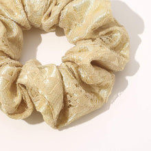 Load image into Gallery viewer, Scrunchies Hair Ties for Women Girls Cute Lace Scrunchy Hairties for Thick Curl Hair No Crease Hair Accessories Soft Ropes Ponytail Holder No Hurt Your Hair (Black White Yellow Gray) - Ivyu Beauty