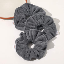 Load image into Gallery viewer, Ivyu Microfiber Hair Drying Scrunchies Towels Fiber - Buns Large Big Scrunchie for Curl Hair for Bed Pool Shower Warp Wet Hair Drying Product Absorbent Fast Terry Cloth Scrunchy For Women Girls Gray - Ivyu Beauty
