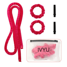 将图片加载到图库查看器，IVYU Extre Long Flannelette Heatless Hair Curler Set - Heatless Curls Overnight, Hair Rollers for Soft Curls &amp; Frizz-Free Styling, No Heat Curlers To Sleep in, Jumbo Curling Rod Headband - Ivyu Beauty
