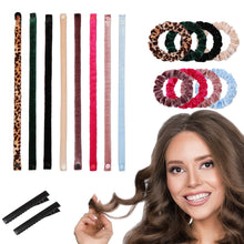 将图片加载到图库查看器，IVYU Extre Long Flannelette Heatless Hair Curler Set - Heatless Curls Overnight, Hair Rollers for Soft Curls &amp; Frizz-Free Styling, No Heat Curlers To Sleep in, Jumbo Curling Rod Headband - Ivyu Beauty
