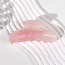 将图片加载到图库查看器，Luxury Hair Claw Clips for Women Girls, 4.3 Inch Large Strong Hold No Slip Hair Clips for Thick Hair, Durable French Pink Banana Clip with Gift Box Hair Accessories ncludes 2 Black Satin Scrunchies
