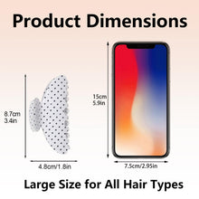 Load image into Gallery viewer, 2 Acetate Hair Claw Clip for Women, 3.8-Inch Black and White Polka Dot Big Hair Clips Strong Hold No Slip Claw Clips for Thick or Thin Hair

