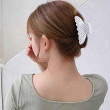 Load image into Gallery viewer, 2 Acetate Hair Claw Clip for Women, 3.8-Inch Black and White Polka Dot Big Hair Clips Strong Hold No Slip Claw Clips for Thick or Thin Hair
