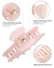 Load image into Gallery viewer, IVYU 4 Large Hair Claw Clips - Acrylic Big Hair Clips for Thick Hair Strong Hold Hair Jaw Clips Non-slip Banana Hair Barrettes Clips for Women Girls (Sparkle - Ivyu Beauty
