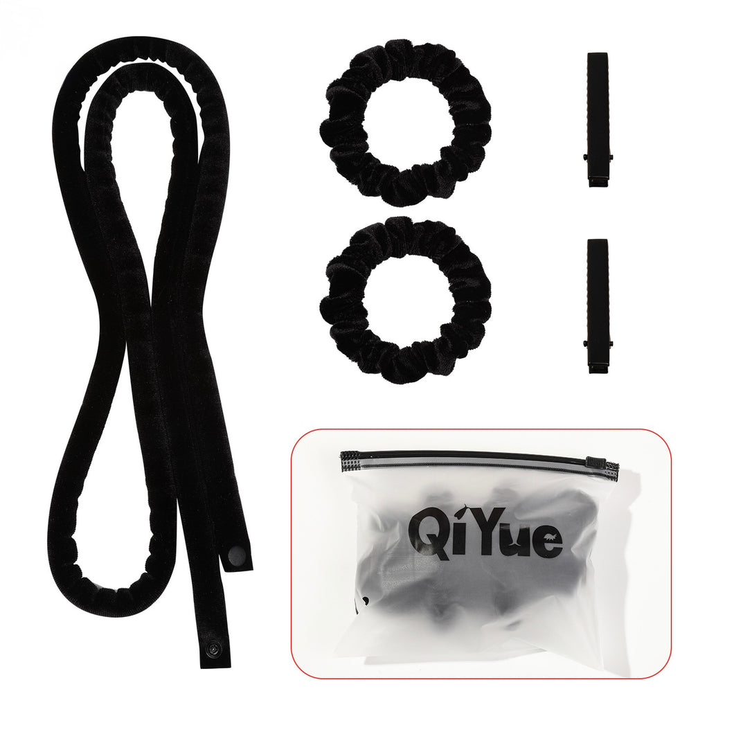 IVYU Extre Long Flannelette Heatless Hair Curler Set - Heatless Curls Overnight, Hair Rollers for Soft Curls & Frizz-Free Styling, No Heat Curlers To Sleep in, Jumbo Curling Rod Headband - Ivyu Beauty