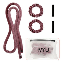 将图片加载到图库查看器，IVYU Extre Long Flannelette Heatless Hair Curler Set - Heatless Curls Overnight, Hair Rollers for Soft Curls &amp; Frizz-Free Styling, No Heat Curlers To Sleep in, Jumbo Curling Rod Headband - Ivyu Beauty

