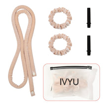 将图片加载到图库查看器，IVYU Extre Long Flannelette Heatless Hair Curler Set - Heatless Curls Overnight, Hair Rollers for Soft Curls &amp; Frizz-Free Styling, No Heat Curlers To Sleep in, Jumbo Curling Rod Headband - Ivyu Beauty
