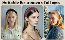 Load image into Gallery viewer, IVYU Padded Thick Brown Headbands for Women-5Pcs Wide Plain Turban Headband Fashion Hair Bands Headwear Barrette Styling Tools Accessories with Solid Colors - Ivyu Beauty
