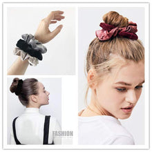 将图片加载到图库查看器，Velvet Scrunchies Hair Ties Women - Ivyu16 Pack Cute Big Scrunchy Vsco Girl Stuff Scrunchie Holder Gift for Women Hair Ties Elastic Bands - Ivyu Beauty
