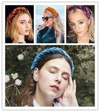 将图片加载到图库查看器，IVYU Big Padded Velet Braided Headbands Women Hair Head Bands - Ivyu Beauty
