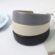 将图片加载到图库查看器，Headbands Women Hair Head Bands - 3 Wide Leather Headband Fashion Cute Hairbands Hair Accessories for Girls and Women Headbands Made of Soft PU - Ivyu Beauty
