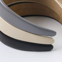 将图片加载到图库查看器，Headbands Women Hair Head Bands - 3 Wide Leather Headband Fashion Cute Hairbands Hair Accessories for Girls and Women Headbands Made of Soft PU - Ivyu Beauty
