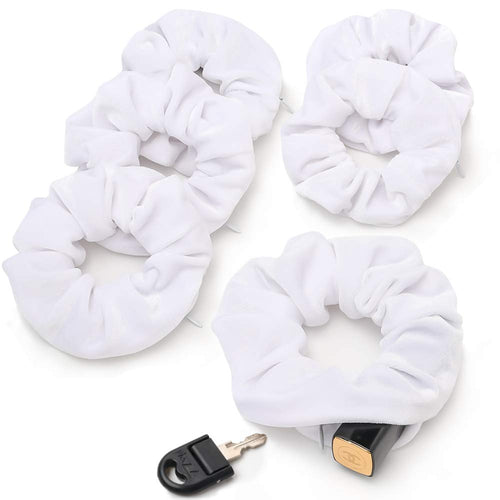 Velvet Scrunchies With Pocket Zipper Hair Ties for Women Big Vsco Girl Stuff Scrunchy Hidden Hair Scrunchie Ponytail Holder Elastic Bands Gift for Friend - Ivyu Beauty