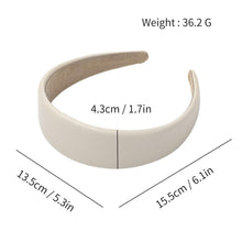 将图片加载到图库查看器，Headbands Women Hair Head Bands - 3 Wide Leather Headband Fashion Cute Hairbands Hair Accessories for Girls and Women Headbands Made of Soft PU - Ivyu Beauty
